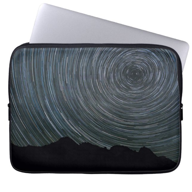 Star Trails Around Polaris | Ingalls Pass Laptop Sleeve (Front)