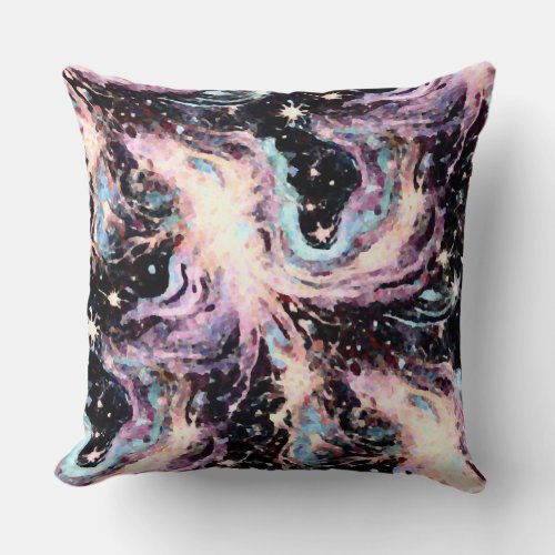 Star Trails Throw Pillow