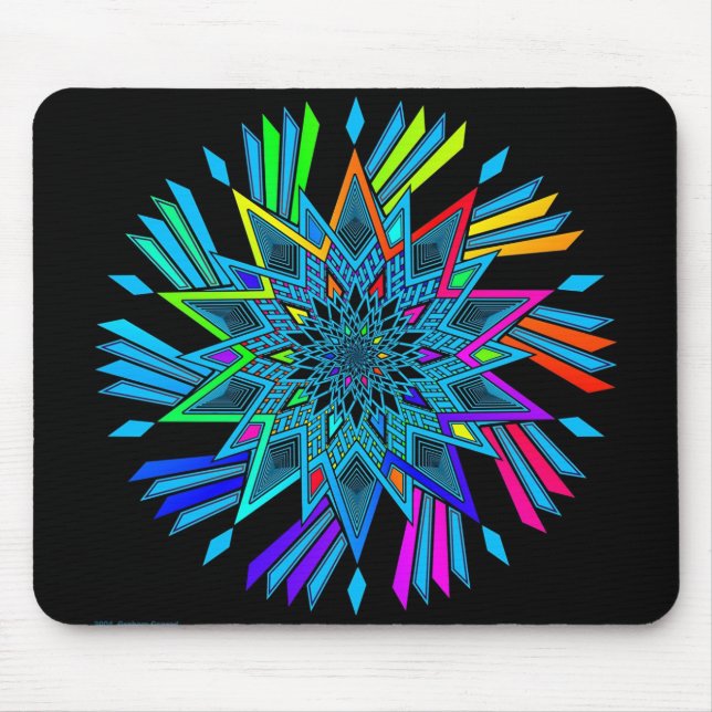 Star Twirl Mouse Pad (Front)