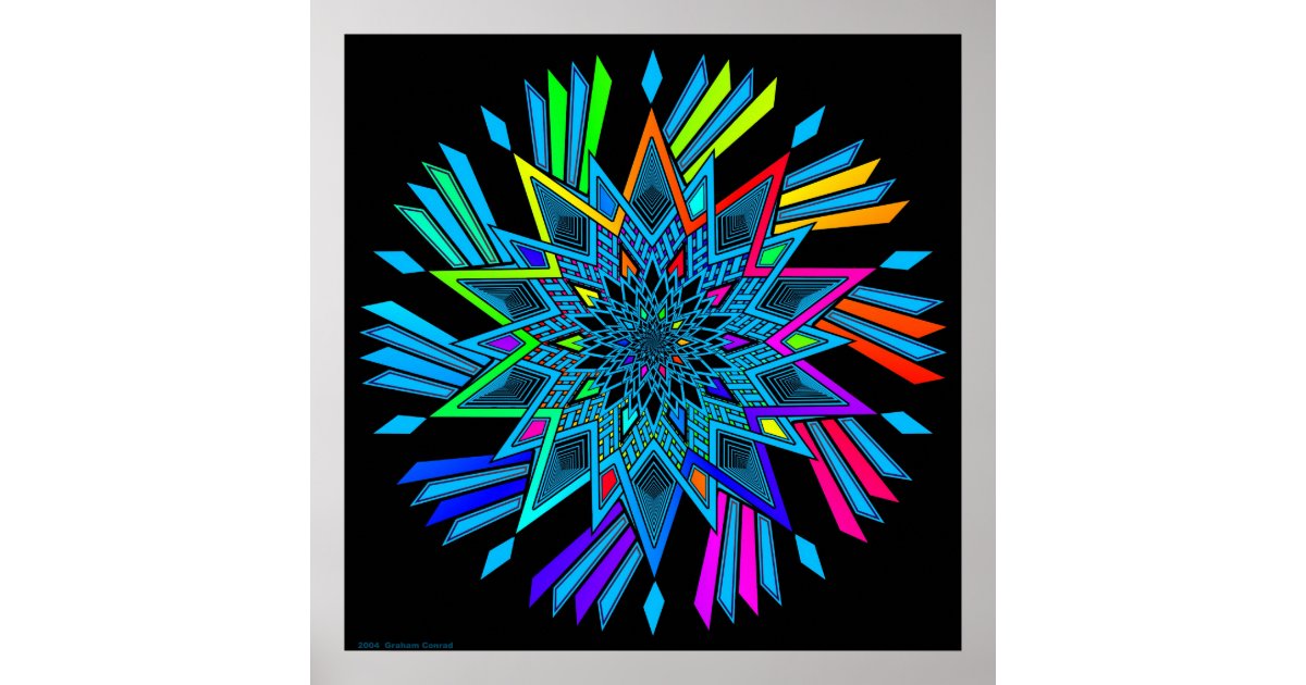 Star Twirl Poster | Zazzle