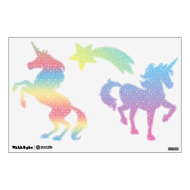 Star unicorn wall sticker (Front)