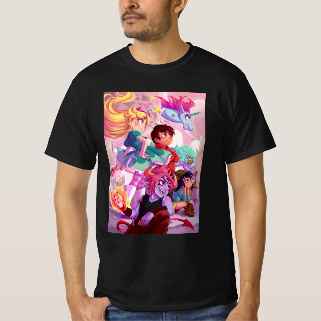Star vs the forces of evil funny T-Shirt (Front)