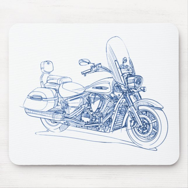Star VStar 1300 Tourer 2010 Mouse Pad (Front)