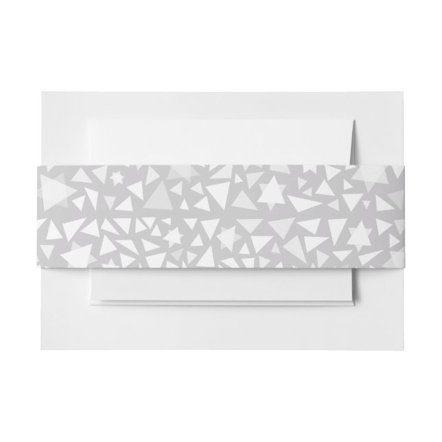 STAR WALL WHITE Wedding Matching Belly Band (Front Example)