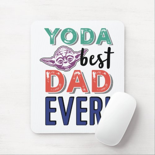 Star War  Yoda Best Dad Ever Mouse Pad