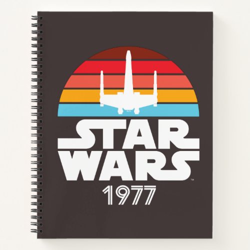 Star Wars 1977 X_Wing Retro Logo Notebook