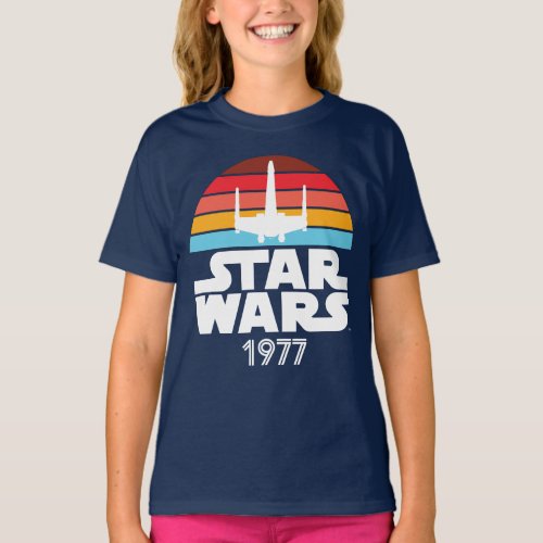 Star Wars 1977 X_Wing Retro Logo T_Shirt