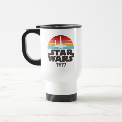 Star Wars 1977 X_Wing Retro Logo Travel Mug
