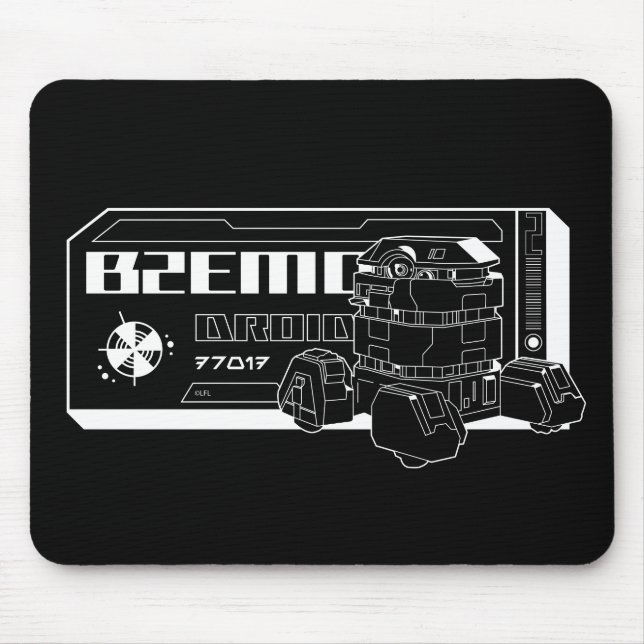 Star Wars: Andor | B2EMO Droid Outline Graphic Mouse Pad (Front)