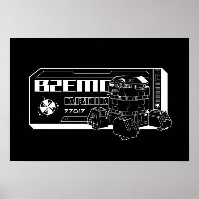 Star Wars: Andor | B2EMO Droid Outline Graphic Poster (Front)