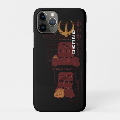 Star Wars Andor  B2EMO Droid Schematic iPhone 11 Pro Case