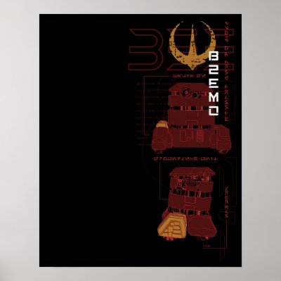Star Wars: Andor | B2EMO Droid Schematic Poster