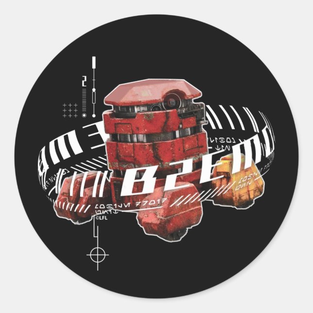 Star Wars: Andor | B2EMO Mobile Droid Unit Graphic Classic Round Sticker (Front)