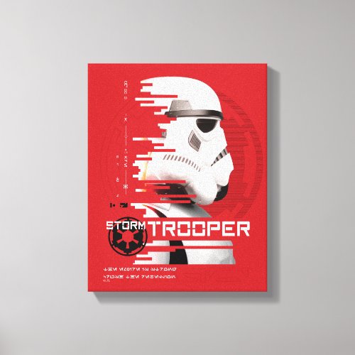 Star Wars Andor  Stormtrooper Digital Fade Canvas Print