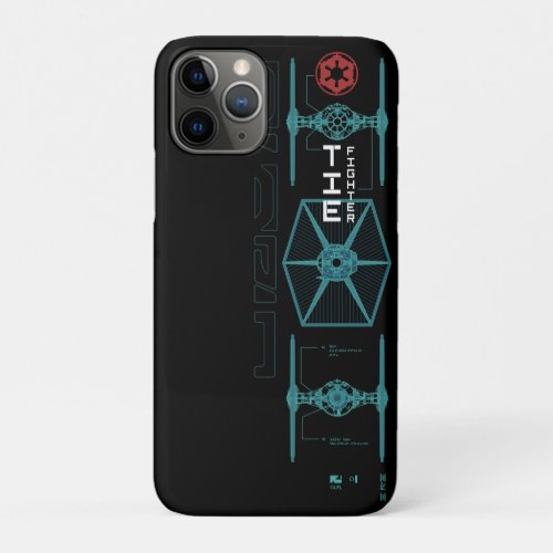 Star Wars Andor  TIE Fighter Schematic iPhone 11 Pro Case