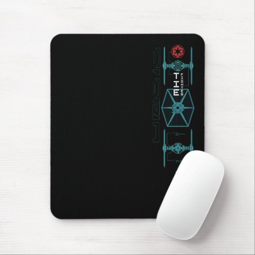 Star Wars Andor  TIE Fighter Schematic Mouse Pad