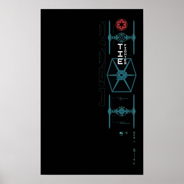 Star Wars: Andor | TIE Fighter Schematic Poster (Front)
