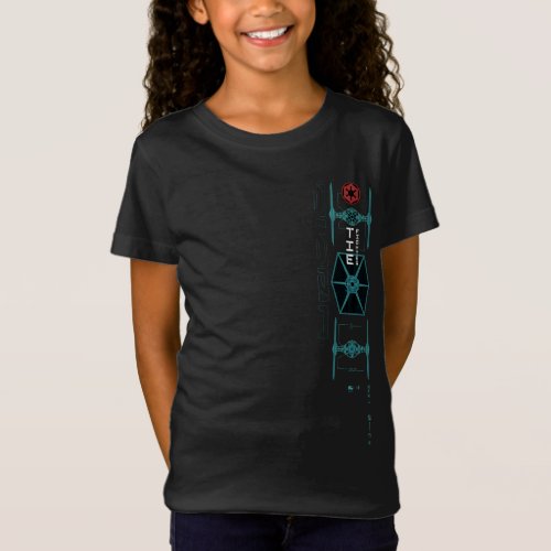 Star Wars Andor  TIE Fighter Schematic T_Shirt