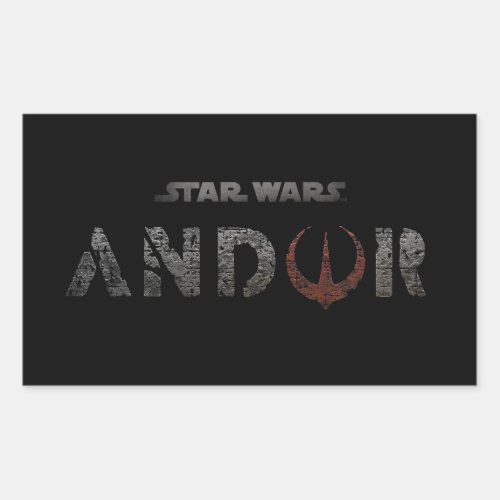 Star Wars Andor  TV Show Logo Rectangular Sticker