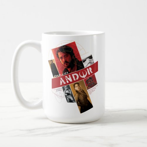 Star Wars Andor  Wanted Andor Character Collage Coffee Mug