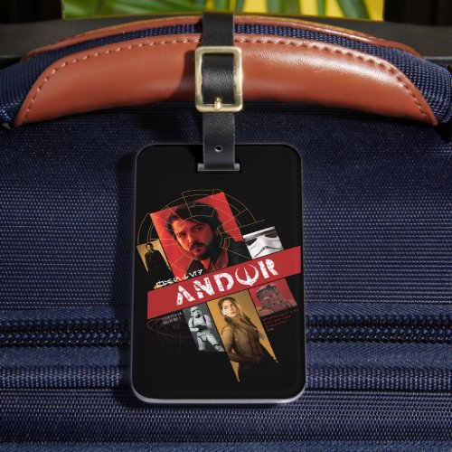 Star Wars Andor  Wanted Andor Character Collage Luggage Tag