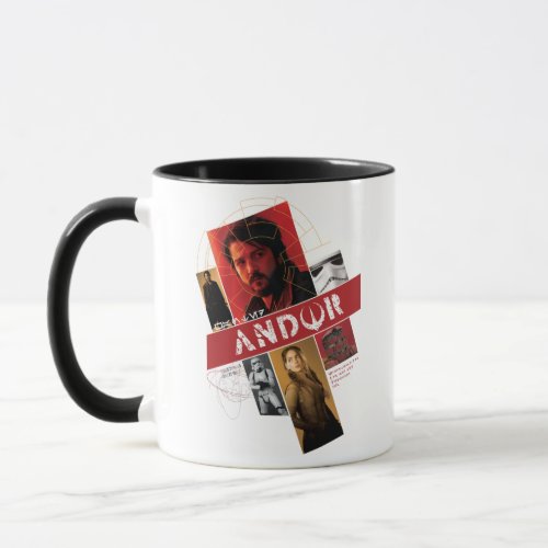 Star Wars Andor  Wanted Andor Character Collage Mug