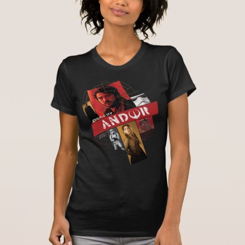 Star Wars Andor  Wanted Andor Character Collage T_Shirt