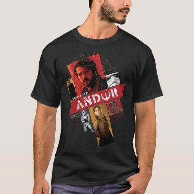 Star Wars: Andor | Wanted Andor Character Collage T-Shirt