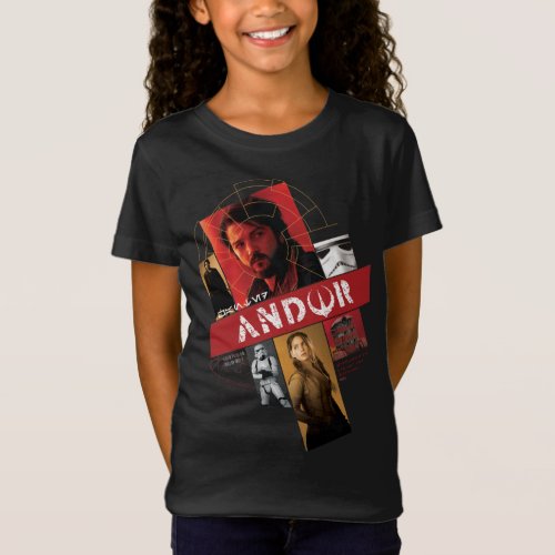 Star Wars Andor  Wanted Andor Character Collage T_Shirt