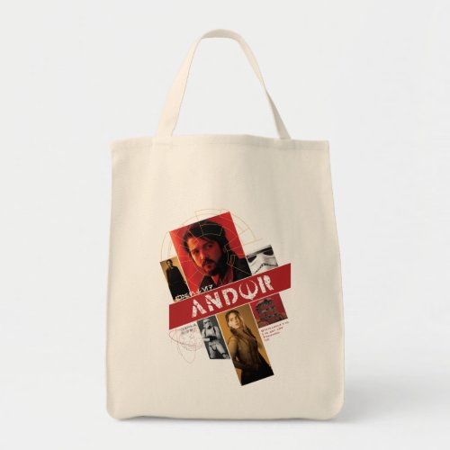 Star Wars Andor  Wanted Andor Character Collage Tote Bag