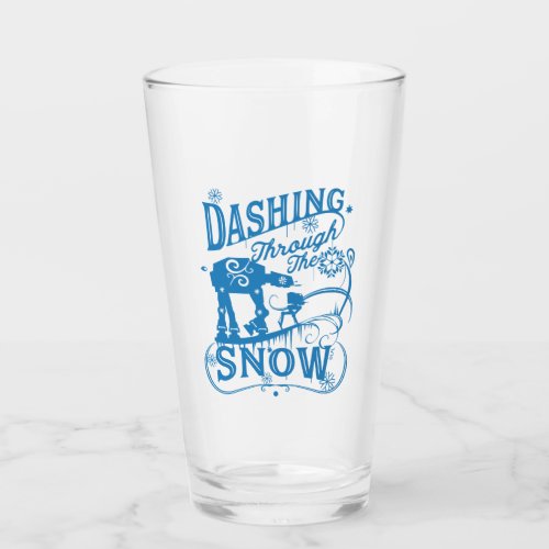 Star Wars AT_AT  AT_ST Dashing Through The Snow Glass