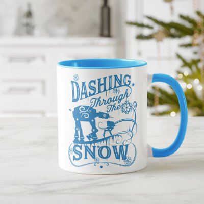 Star Wars AT-AT &amp; AT-ST &quot;Dashing Through The Snow&quot; Mug