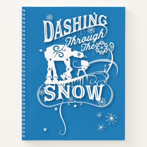 Star Wars AT_AT  AT_ST Dashing Through The Snow Notebook