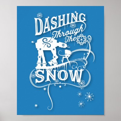 Star Wars AT-AT &amp; AT-ST "Dashing Through The Snow" Poster