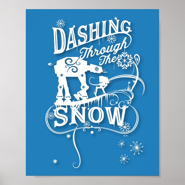 Star Wars AT-AT & AT-ST "Dashing Through The Snow" Poster (Front)