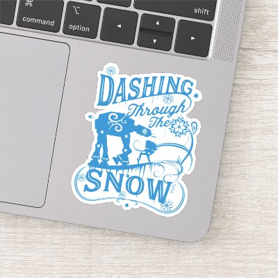 Star Wars AT-AT &amp; AT-ST "Dashing Through The Snow" Sticker