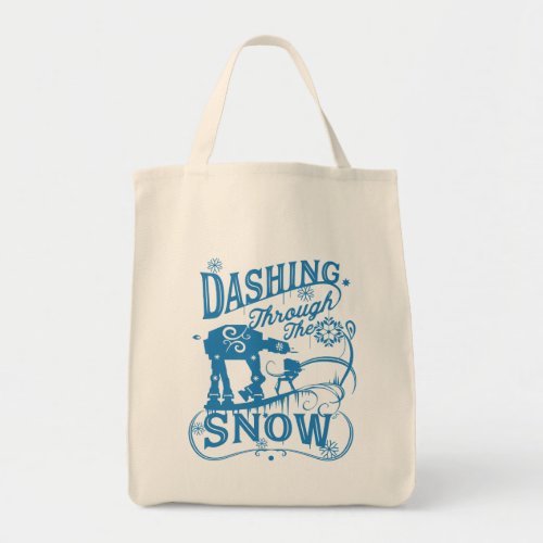 Star Wars AT_AT  AT_ST Dashing Through The Snow Tote Bag