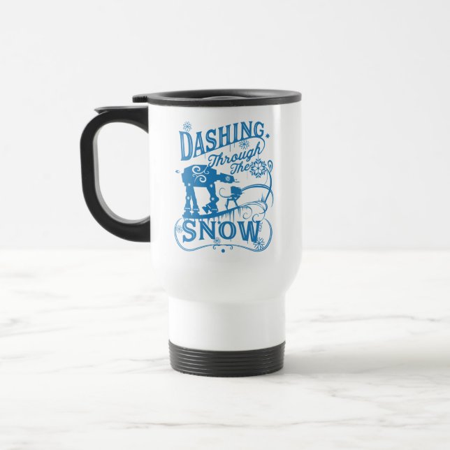 Star Wars AT-AT & AT-ST "Dashing Through The Snow" Travel Mug (Left)