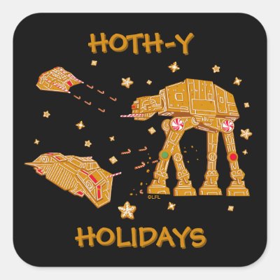 Star Wars Battle of Hoth Cookies Square Sticker