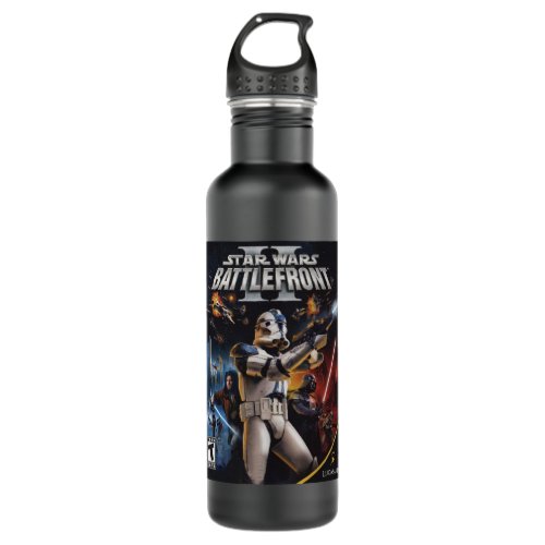 Star Wars Battlefront II Video Game Cover Stainless Steel Water Bottle