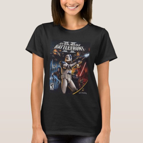 Star Wars Battlefront II Video Game Cover T_Shirt
