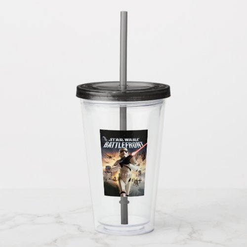 Star Wars Battlefront Video Game Cover Acrylic Tumbler