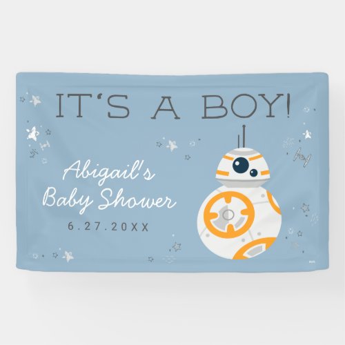 Star Wars  BB_8 Baby Shower Banner