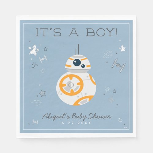 Star Wars  BB_8 Baby Shower Napkins