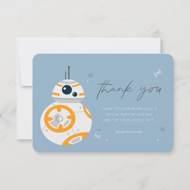 Star Wars | BB-8 Baby Shower Thank You Invitation (Front)
