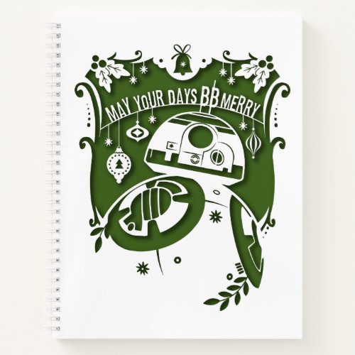 Star Wars BB_8 Holiday May Your Days BB Mery Notebook