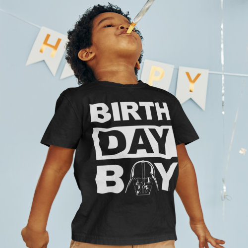 Star Wars Birthday Boy  Darth Vader _ Name  Age T_Shirt