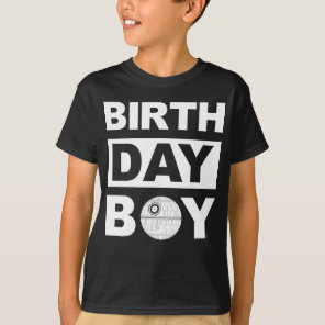 Star Wars Birthday Boy | Death Star - Name & Age T-Shirt