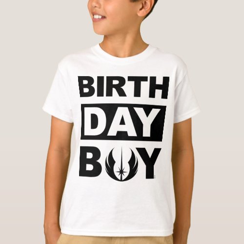 Star Wars Birthday Boy  Jedi Order _ Name  Age T_Shirt