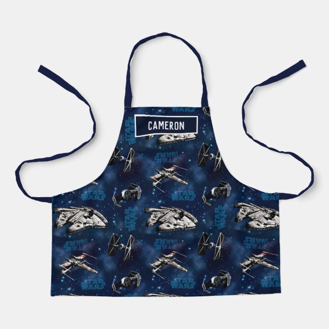 Star Wars | Blue Vehicle Classic Pattern Apron (Front)